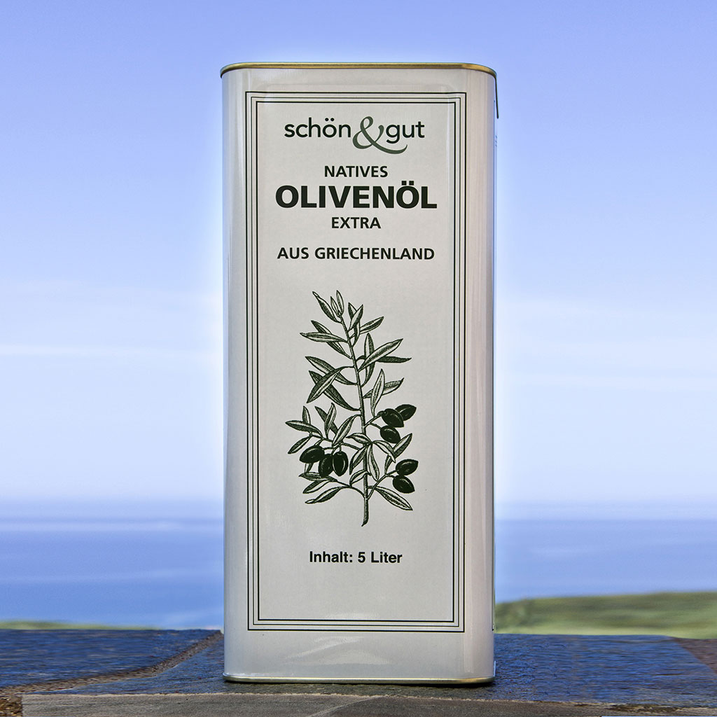 schön & gut Olivenöl (5 Liter Kanister) Jahrgang 2020/2021