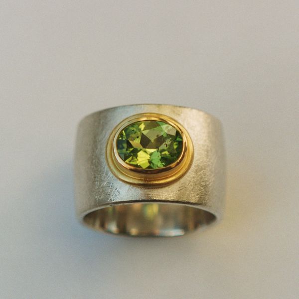 Silber 900Gold Peridot