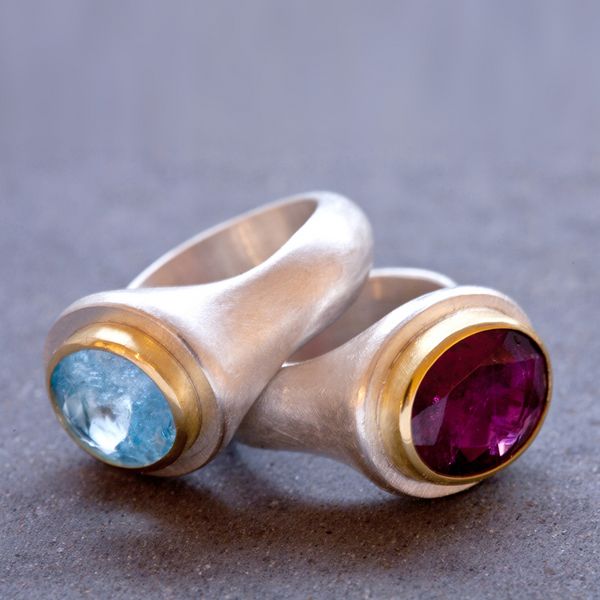 Siber 900Gold Aquamarin Turmalin Siber 900Gold Aquamarin Turmalin