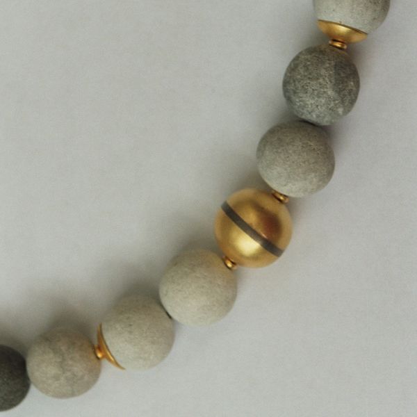 Meereskiesel 750Gold Palladium